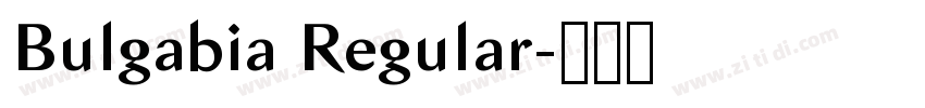 Bulgabia Regular字体转换